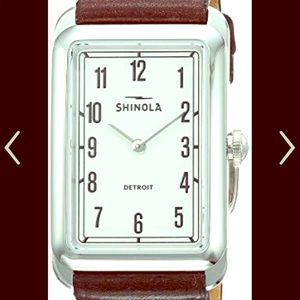 Shinola Rectangle Watch with extra band